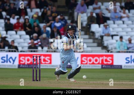 NOTTINGHAM, GROSSBRITANNIEN. 19. AUGUST während des Royal London One Day Cup Spiels zwischen Glamorgan County Cricket Club und Durham County Cricket Club in Trent Bridge, Nottingham am Donnerstag, 19. August 2021. (Kredit: Will Matthews | MI News) Kredit: MI News & Sport /Alamy Live News Stockfoto