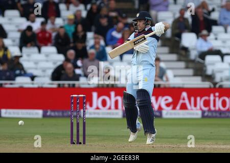 NOTTINGHAM, GROSSBRITANNIEN. 19. AUGUST während des Royal London One Day Cup Spiels zwischen Glamorgan County Cricket Club und Durham County Cricket Club in Trent Bridge, Nottingham am Donnerstag, 19. August 2021. (Kredit: Will Matthews | MI News) Kredit: MI News & Sport /Alamy Live News Stockfoto