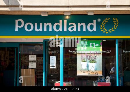 Poundland, Frodsham Street, Chester Stockfoto