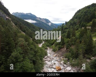 Pontebba (Friaul-Julisch Venetien, Provinz Udine, Italien) Stockfoto