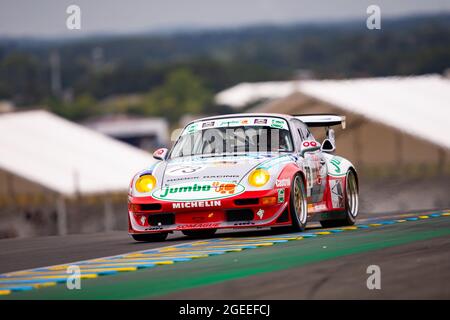 Le Mans, Frankreich. August 2021. 73 Schindler Guenther (ger), Porsche 993 GT2, Action während der Langstrecken-Legenden 2021 auf dem Circuit des 24 Heures du Mans, vom 18. Bis 21. August 2021 in Le Mans, Frankreich - Foto Joao Filipe/DPPI Credit: Independent Photo Agency/Alamy Live News Stockfoto