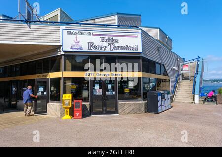 Halifax, Kanada - 10. August 2021: Halifax Transit Ferry Terminal Stockfoto