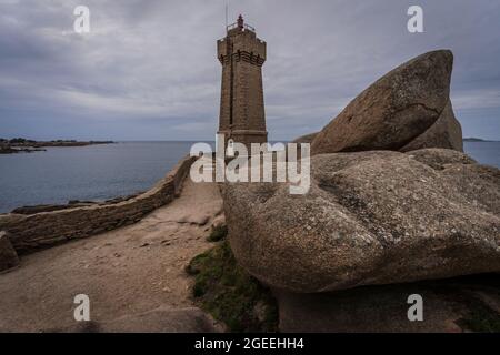 PHARE de Ploumanac’h Stockfoto