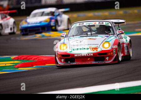 Le Mans, Frankreich. August 2021. 73 Schindler Guenther (ger), Porsche 993 GT2, Action während der Langstrecken-Legenden 2021 auf dem Circuit des 24 Heures du Mans, vom 18. Bis 21. August 2021 in Le Mans, Frankreich - Foto Joao Filipe/DPPI Credit: Independent Photo Agency/Alamy Live News Stockfoto