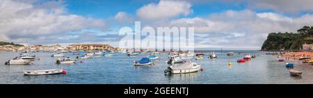 Shaldon ist ein Dorf am Ufer des Flusses Teign gegenüber Teignmouth in South Devon. Stockfoto