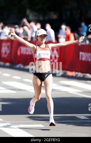 Sapporo, Japan. August 2021. Mao Ichiyama (JPN) Leichtathletik : Marathon der Frauen während der Olympischen Spiele in Tokio 2020 im Sapporo Odori Park in Sapporo, Japan . Quelle: AFLO SPORT/Alamy Live News Stockfoto