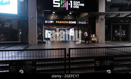 Siam Square Shopping Area während der weichen Eröffnung nach der ersten Pandemie-Lockdown Stockfoto