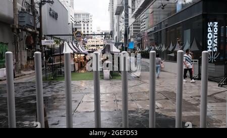 Siam Square Shopping Area während der weichen Eröffnung nach der ersten Pandemie-Lockdown Stockfoto