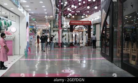 Siam Square Shopping Area während der weichen Eröffnung nach der ersten Pandemie-Lockdown Stockfoto