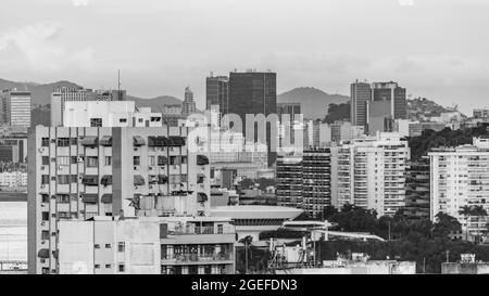 Das Museum für zeitgenössische Kunst in Nitreói, entworfen von Oscar Niemeyer Stockfoto