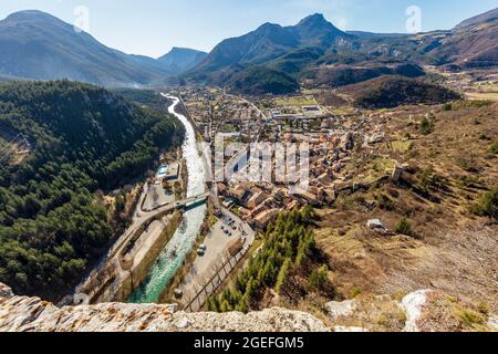 FRANKREICH, ALPES-DE-HAUTE-PROVENCE (04) CASTELLANE, NOTRE DAME DU ROC Stockfoto