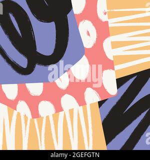 Bunte abstrakte Muster Vorlage Design Stock Vektor