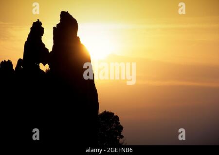 FRANKREICH. CORSE DU SUD (2A) REGION DEUX SEVI. CALANQUES VON PIANA (UNESCO-WELTKULTURERBE) Stockfoto