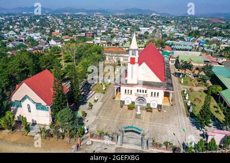 Nice Bao Loc Stadtplan in der Provinz Lam Dong im Süden Vietnams Stockfoto