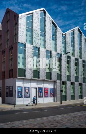 Kings Cross Architecture 22 Handyside Street Kings Cross London - Kings Cross Sanierung. Neues 3-stöckiges Bürogebäude, Coffey Architects, 2020. Stockfoto