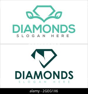 Design-Vektor mit Diamantlogo-Symbol Stock Vektor