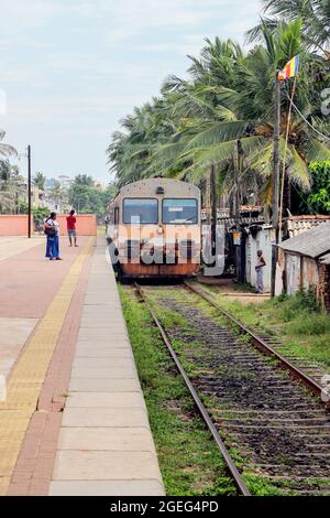 Alter Bahnhof in Colombo City, Sri Lanka Stockfoto