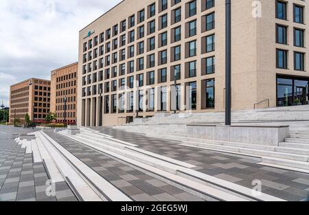 Neubau des Hotels Mote-One auf der Kölner Messe in Köln-Deutz, NRW, Stockfoto