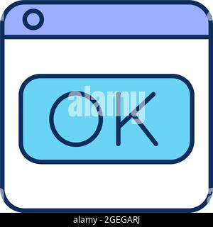 RGB-Farbsymbol für die Softwarebauglichkeit Stock Vektor