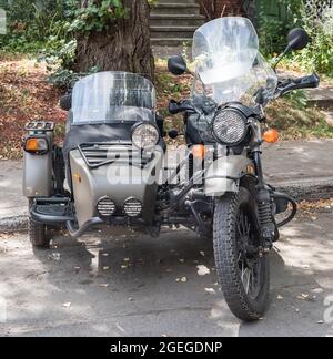 Ural Motorrad - Ansichten Stockfoto