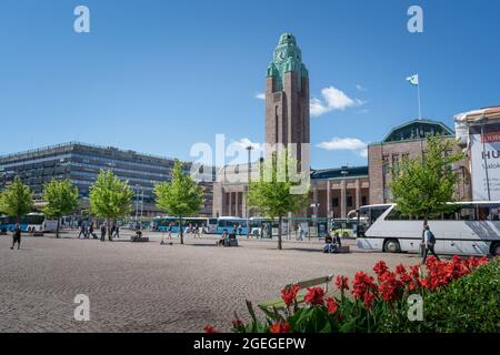 Helsinki Hauptbahnhof - Helsinki, Finnland Stockfoto