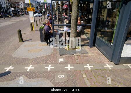 Baarle Hertog oder Baerle Duc, ein belgisch-niederländisches Dorf, ist ein Grenzmerkmal und eine administrative Neugier. Ein Teil des belgischen Dorfes ist eingeschlossen Stockfoto