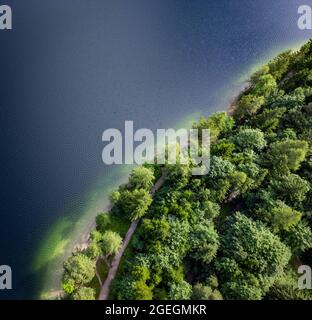 Altaussee in Österreich - Luftbild Stockfoto