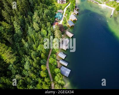 Altaussee in Österreich - Luftbild Stockfoto