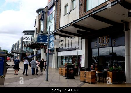 westwood Cross Einkaufszentrum im Osten von kent großbritannien august 2021 Stockfoto