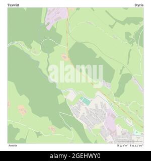 Taxwirt, Österreich, Steiermark, N 47 1' 0'', E 14 43' 59'', Karte, Timeless Map veröffentlicht im Jahr 2021. Reisende, Entdecker und Abenteurer wie Florence Nightingale, David Livingstone, Ernest Shackleton, Lewis and Clark und Sherlock Holmes haben sich bei der Planung von Reisen zu den entlegensten Ecken der Welt auf Karten verlassen.Timeless Maps kartiert die meisten Orte auf der Welt und zeigt die Verwirklichung großer Träume Stockfoto