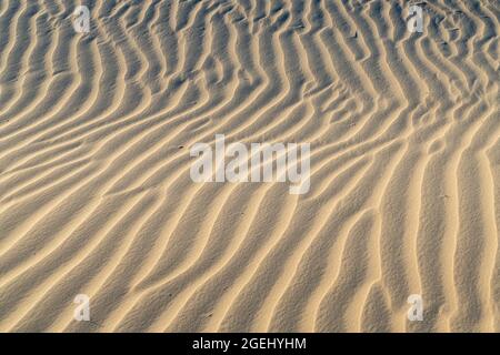 Sonnenuntergang über den Sanddünen in Jericoacoara, Brasilien Stockfoto