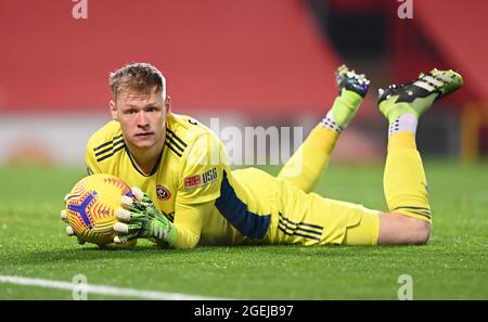 Aktenfoto vom 27-01-2021 von Sheffield United Torwart Aaron Ramsdale. Ausgabedatum: Freitag, 20. August 2021. Stockfoto