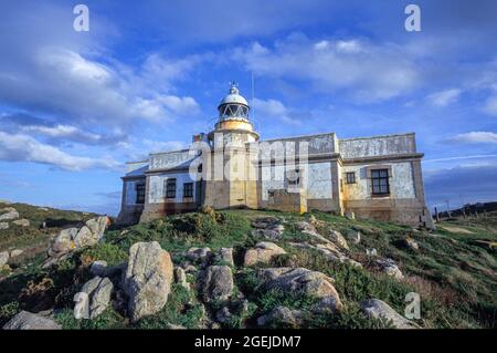 Leuchtturm Cape Prior, Cobas, Ferrol, PROVINZ CORUNA, Galizien, Spanien Stockfoto