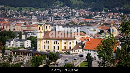 Dom die Stadt Innsbruck in Österreich Stockfoto