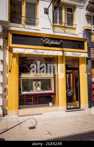 Berühmte Café und Bäckerei Demel in Wien - WIEN, ÖSTERREICH, EUROPA - 1. AUGUST 2021 Stockfoto