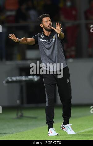 Frosinone, Italien. August 2021. FABIO GROSSO (Frosinone) während Frosinone Calcio gegen Parma Calcio, Italienische Fußballmeisterschaft Liga BKT in Frosinone, Italien, August 20 2021 Quelle: Independent Photo Agency/Alamy Live News Stockfoto