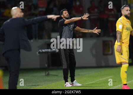 Frosinone, Italien. August 2021. FABIO GROSSO (Frosinone) während Frosinone Calcio gegen Parma Calcio, Italienische Fußballmeisterschaft Liga BKT in Frosinone, Italien, August 20 2021 Quelle: Independent Photo Agency/Alamy Live News Stockfoto