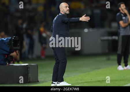 Frosinone, Italien. August 2021. ENZO MARESCA (Parma) während Frosinone Calcio gegen Parma Calcio, Italienische Fußballmeisterschaft Liga BKT in Frosinone, Italien, August 20 2021 Quelle: Independent Photo Agency/Alamy Live News Stockfoto