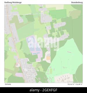 Siedlung Weinberge, Deutschland, Brandenburg, N 52 12' 0'', E 13 28' 0'', map, Timeless Map erschienen 2021. Reisende, Entdecker und Abenteurer wie Florence Nightingale, David Livingstone, Ernest Shackleton, Lewis and Clark und Sherlock Holmes haben sich bei der Planung von Reisen zu den entlegensten Ecken der Welt auf Karten verlassen.Timeless Maps kartiert die meisten Orte auf der Welt und zeigt die Verwirklichung großer Träume Stockfoto