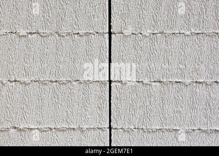 Belüfteter Leichtbau Betonblöcke für den Bau Wand modulare Gebäude Haus vorbereitet. Neues Architekturkonzept Stockfoto