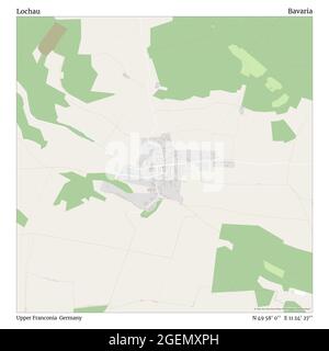 Lochau, Oberfranken, Deutschland, Bayern, N 49 58' 0'', E 11 24' 27'', Karte, Timeless Map veröffentlicht im Jahr 2021. Reisende, Entdecker und Abenteurer wie Florence Nightingale, David Livingstone, Ernest Shackleton, Lewis and Clark und Sherlock Holmes haben sich bei der Planung von Reisen zu den entlegensten Ecken der Welt auf Karten verlassen.Timeless Maps kartiert die meisten Orte auf der Welt und zeigt die Verwirklichung großer Träume Stockfoto