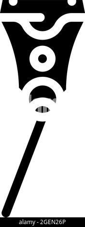 Laser Haustier Spielzeug Glyphe Symbol Vektor Illustration Stock Vektor