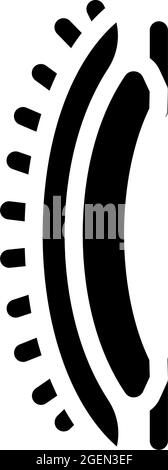 Kamm Haustier Spielzeug Glyphe Symbol Vektor Illustration Stock Vektor