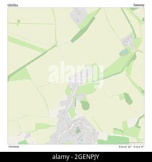 Görlitz, Deutschland, Sachsen, N 51 12' 37'', E 13 4' 8'', Karte, Timeless Map veröffentlicht 2021. Reisende, Entdecker und Abenteurer wie Florence Nightingale, David Livingstone, Ernest Shackleton, Lewis and Clark und Sherlock Holmes haben sich bei der Planung von Reisen zu den entlegensten Ecken der Welt auf Karten verlassen.Timeless Maps kartiert die meisten Orte auf der Welt und zeigt die Verwirklichung großer Träume Stockfoto