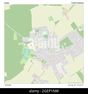 Holte, Deutschland, Niedersachsen, N 52 44' 18'', E 7 37' 8'', Karte, Timeless Map veröffentlicht 2021. Reisende, Entdecker und Abenteurer wie Florence Nightingale, David Livingstone, Ernest Shackleton, Lewis and Clark und Sherlock Holmes haben sich bei der Planung von Reisen zu den entlegensten Ecken der Welt auf Karten verlassen.Timeless Maps kartiert die meisten Orte auf der Welt und zeigt die Verwirklichung großer Träume Stockfoto