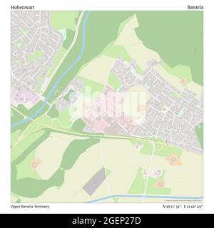 Hohenwart, Oberbayern, Deutschland, Bayern, N 48 11' 33'', E 12 46' 49'', Karte, Timeless Map veröffentlicht 2021. Reisende, Entdecker und Abenteurer wie Florence Nightingale, David Livingstone, Ernest Shackleton, Lewis and Clark und Sherlock Holmes haben sich bei der Planung von Reisen zu den entlegensten Ecken der Welt auf Karten verlassen.Timeless Maps kartiert die meisten Orte auf der Welt und zeigt die Verwirklichung großer Träume Stockfoto