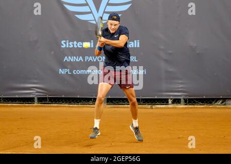 Holger Vitus Nodskov Rune (Dänemark) während der ATP80 Challenger Verona - Freitag, Tennis Internationals, Verona, Ita - Foto .LiveMedia/Roberto Tommasini Stockfoto