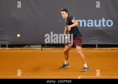 Holger Vitus Nodskov Rune (Dänemark) während der ATP80 Challenger Verona - Freitag, Tennis Internationals, Verona, Ita - Foto .LiveMedia/Roberto Tommasini Stockfoto