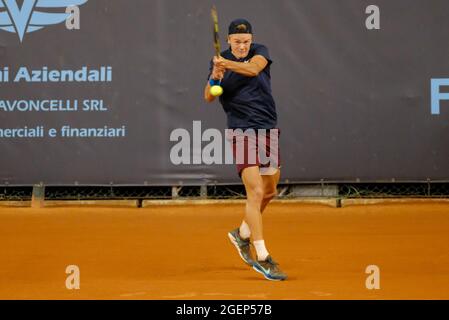 Holger Vitus Nodskov Rune (Dänemark) während der ATP80 Challenger Verona - Freitag, Tennis Internationals, Verona, Ita - Foto .LiveMedia/Roberto Tommasini Stockfoto