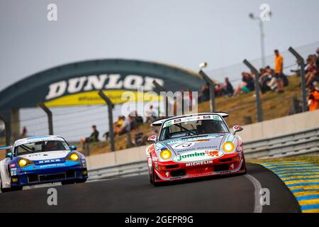 Le Mans, Frankreich. August 2021. 73 Schindler Guenther (ger), Porsche 993 GT2, Action während der Langstrecken-Legenden 2021 auf dem Circuit des 24 Heures du Mans, vom 18. Bis 21. August 2021 in Le Mans, Frankreich - Foto Joao Filipe / DPPI Credit: DPPI Media/Alamy Live News Stockfoto